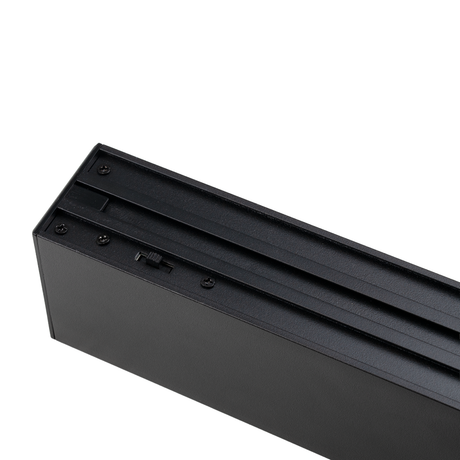 LED Büro-/Tresenleuchte, in Schwarz, 120 cm, 40 W, 4000 lm, 3000-6500 K (CCT), LIFUD Netzteil, erweiterbar, Aluminium