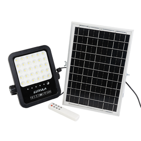 Solarstrahler, LED-Fluter, Solar mit Akku, 6W, 550lm, 6500K, IP65, schwarz.