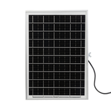 Solarstrahler, LED-Fluter, Solar mit Akku, 6W, 550lm, 6500K, IP65, schwarz.