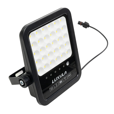 Solarstrahler, LED-Fluter, Solar mit Akku, 15W, 1650lm, 6500K, IP65, schwarz