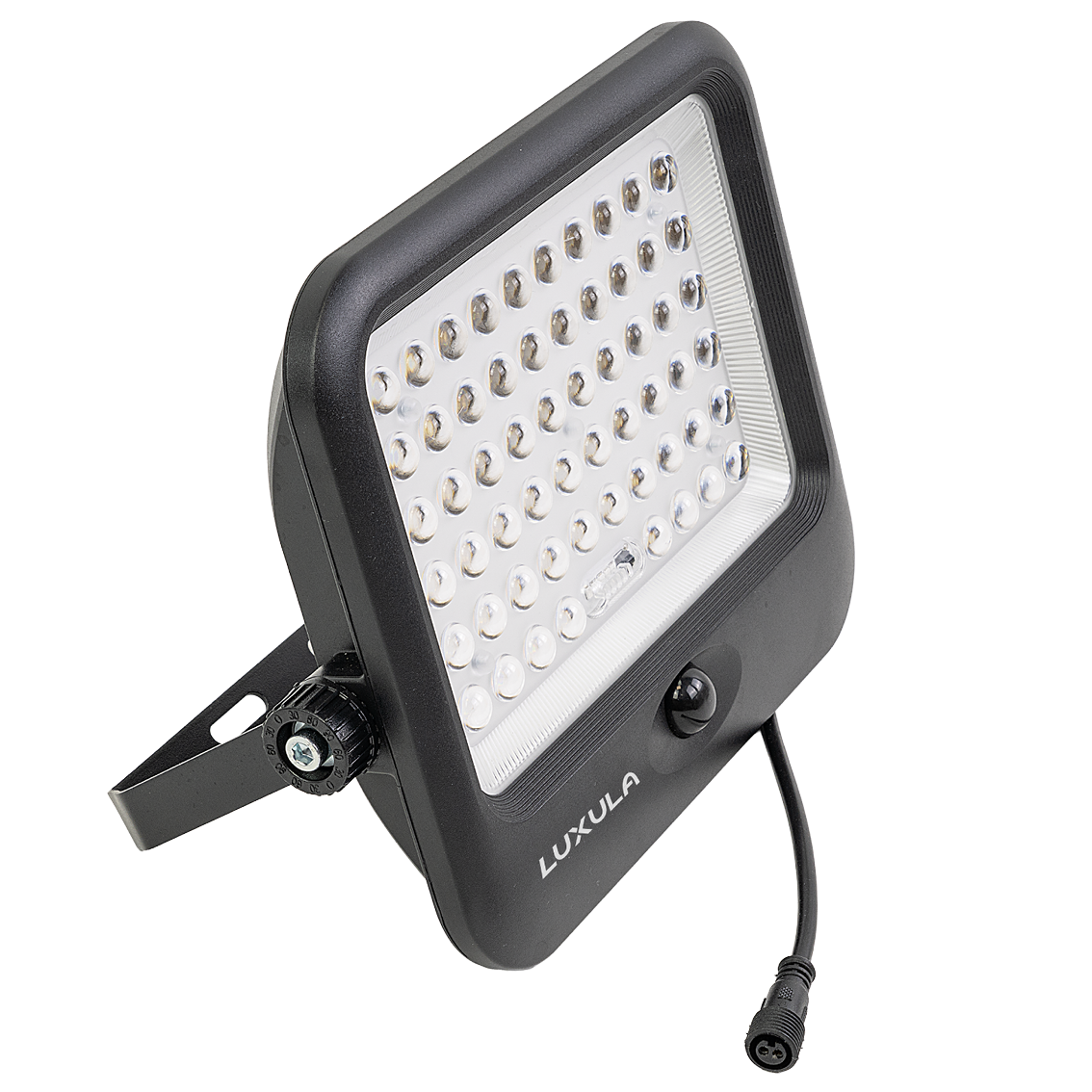 Solarstrahler, LED-Fluter, Solar mit Akku, PIR, 8W, 1600lm, 3CCT, IP65, schwarz