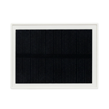 Solar LED Wandleuchte mit drehbarem Lichtkopf und Solarpanel, PIR-Sensor, IP65 und 3 CCT mit Akku, weiß