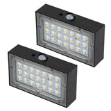 Solar LED Wandleuchte Up/Down, PIR-Sensor, IP65, warmweiß (3000 K), mit Akku