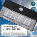 Solar LED Wandleuchte Up/Down, PIR-Sensor, IP65, Warmweiß (3000 K), mit Akku