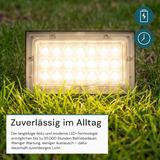 Solar LED Wandleuchte Up/Down, PIR-Sensor, IP65, Warmweiß (3000 K), mit Akku