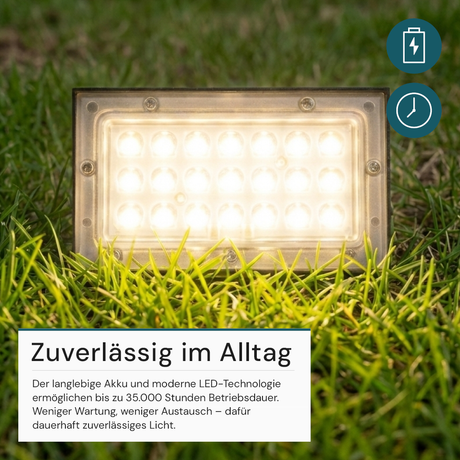 Solar LED Wandleuchte Up/Down, PIR-Sensor, IP65, warmweiß (3000 K), mit Akku