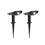 2er-Pack Solar Gartenstrahler, mit verstellbarem Lichtwinkel, 8 Stunden Leuchtdauer, 4000 K (neutralweiß), IP54, Gartenspot
