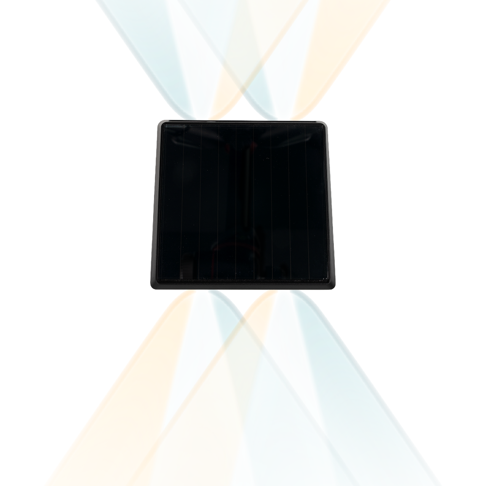 Solar LED Wandleuchte Außen, Up/Down, 2-flammig, 3 Lichtfarben einstellbar (CCT), IP54-wasserdicht, mit Akku, lange Leuchtdauer, Gartenleuchte