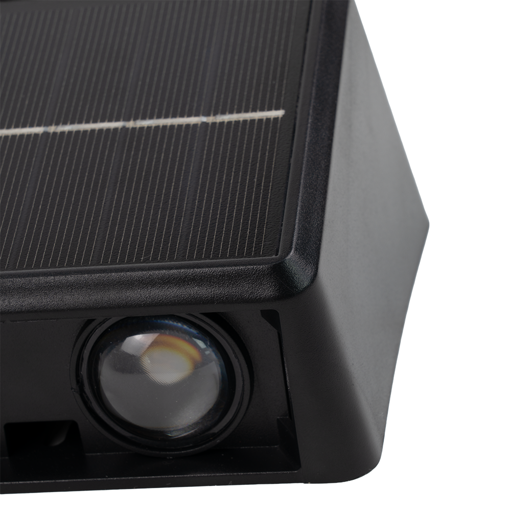 Solar LED Wandleuchte Außen, Up/Down, 3-flammig, 3 Lichtfarben einstellbar (CCT), IP54-wasserdicht, mit Akku, lange Leuchtdauer, Gartenleuchte