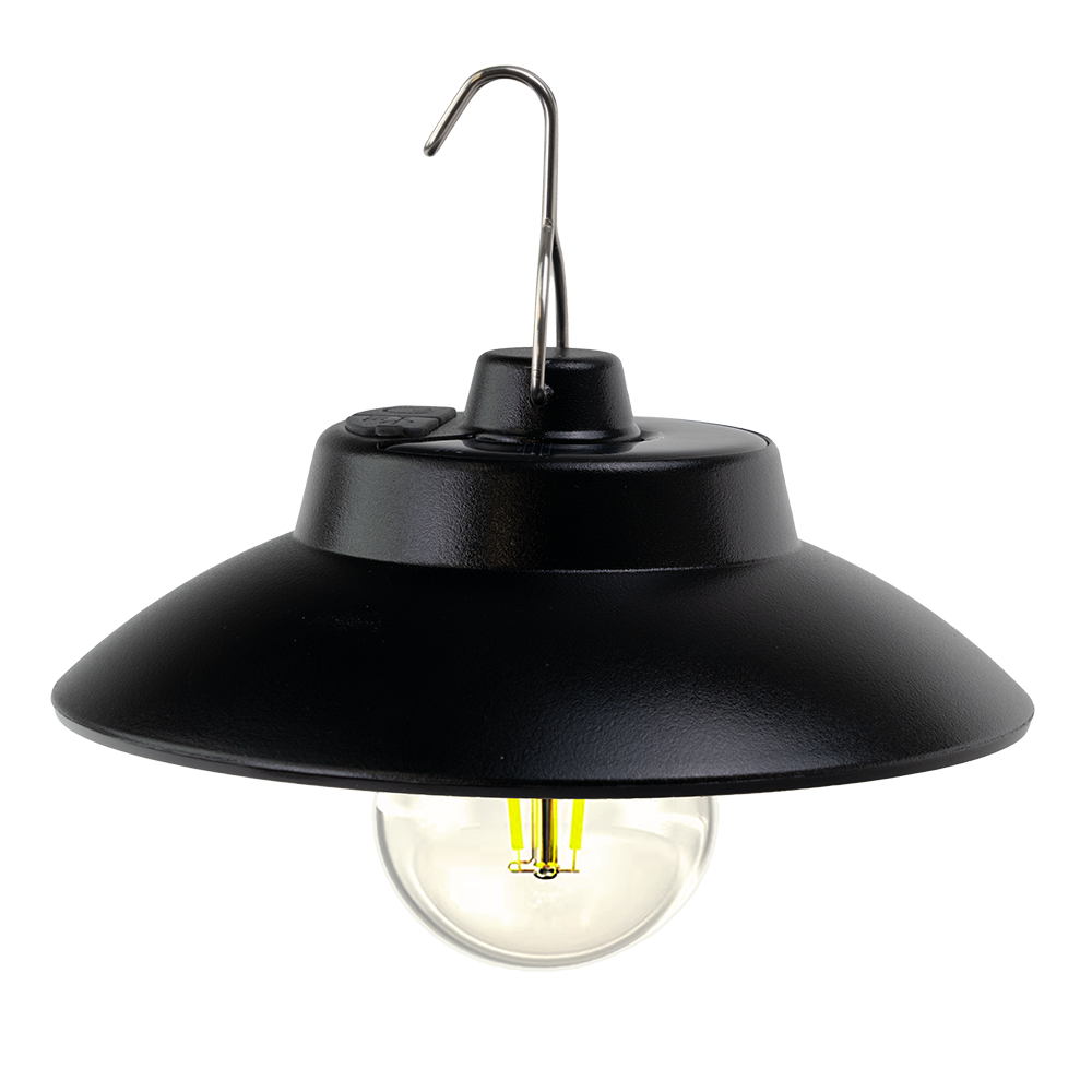 LED Hängeleuchte mit Solar & USB-C Ladung, 200 lm, 3000 K (warmweiß), Dimmbar, IP54 Wetterfest, Retro Hängelampe für Garten, Terrasse, Balkon, Campingleuchte