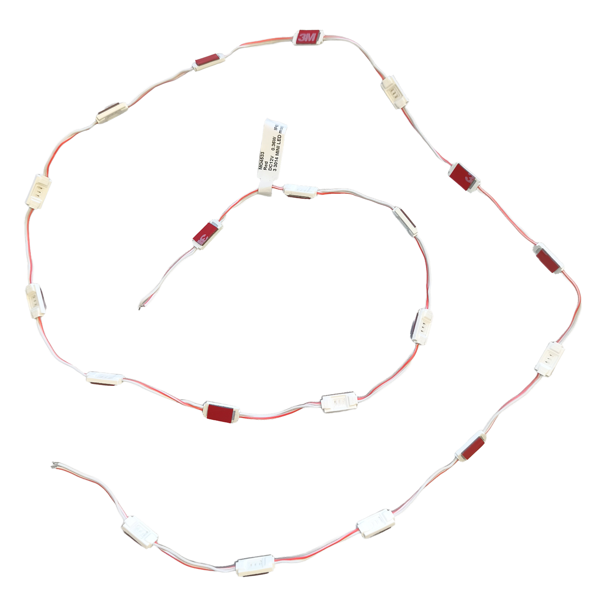 LED-SMD 3 Modul, 3014, 0,36 W, 30 lm,  IP65, rote Lichtfarbe