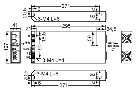LED Schaltnetzteil, 2000W, 48V