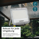 LED-Fluter, 50 W, 4000 K (neutralweiß), 6500 lm, grau, IP65