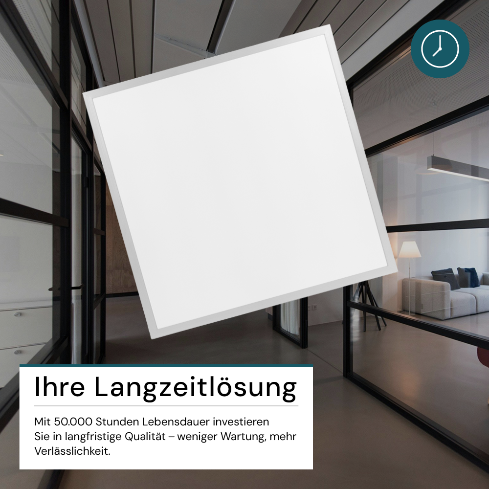 LED BackLit Panel, 62x62 cm, CRI98, 40W, 4000lm, 4000K