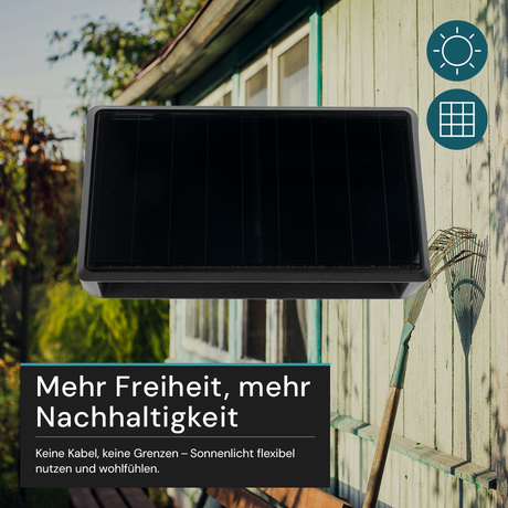 Solar LED Wandleuchte Außen, 2-flammig, 3 Lichtfarben einstellbar (CCT), IP54-wasserdicht, mit Akku, lange Leuchtdauer, Gartenleuchte