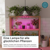 LED Pflanzenlampe E27, 18 W, Vollspektrum Grow Light, 322 μmol/m²/s bei 10 cm, für Keimung, Wachstum & Zimmerpflanzen, 1200 K (Warmweiß)