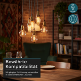 LED Filament Leuchtmittel, Vintage Dekoleuchte, Kerze C35, E14, 2.3W, 65lm, 1800K, dimmbar