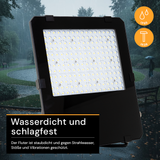 LED-Fluter PRO, 100 W, 4000 K (neutralweiß), 13000 lm, IP65, Lifud, LUMILEDS