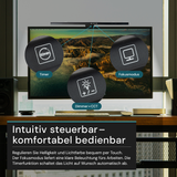 Monitor Lampe in Schwarz, Touch Control, 50 cm, 5 W Leistung, Lichtfarbe und Helligkeit einstellbar, Bildschirmlampe