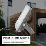 LED-Fluter, 30 W, 4000 K (neutralweiß), 3900 lm, grau, IP65