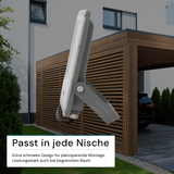 LED-Fluter, 100 W, 4000 K (neutralweiß), 12000 lm, grau, IP65