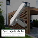 LED-Fluter, 150 W, 4000 K (neutralweiß), 18500 lm, grau, IP65