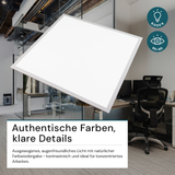 LED Panel, 62x62 cm, 36W, 3600lm, 6000K