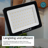 LED-Fluter mit Schnellverbinder, 30 W, 4000 K (neutralweiß), 3000 lm, schwarz, IP65