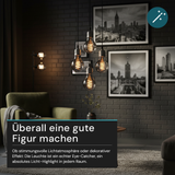 LED Filament Leuchtmittel, SPIRAL, Bulb A60, E27, 4W, 40lm, 1800K, dimmbar