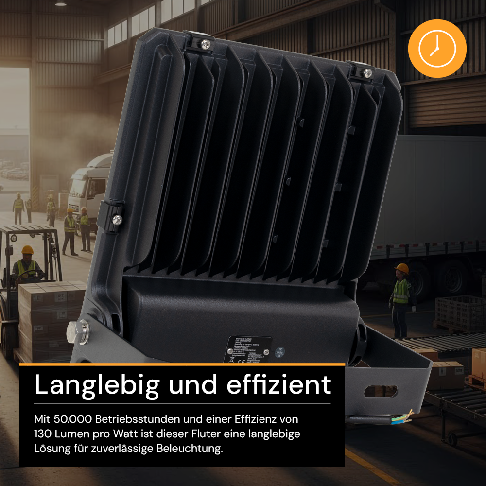 LED-Fluter PRO, 100 W, 4000 K (neutralweiß), 13000 lm, IP65, Lifud, LUMILEDS