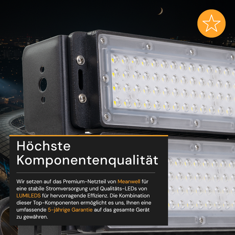 LED Stadion Fluter, 200 W, 26000 lm, 5000 K, IP65