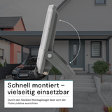 LED-Fluter, 100 W, 4000 K (neutralweiß), 12000 lm, grau, IP65