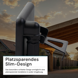 LED-Fluter mit Schnellverbinder, 10 W, 4000 K (neutralweiß), 950 lm, schwarz, IP65