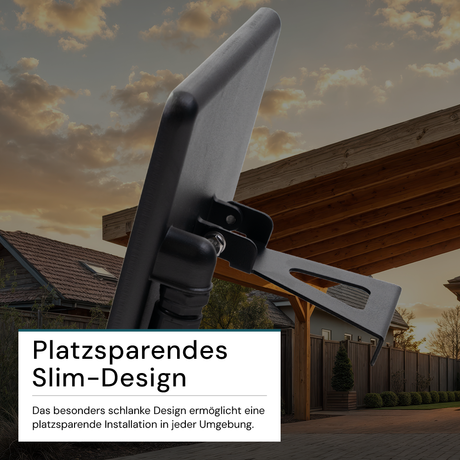 LED-Fluter mit Schnellverbinder, 30 W, 4000 K (neutralweiß), 3000 lm, schwarz, IP65