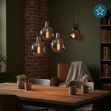 LED Filament Leuchtmittel, SPIRAL, Globe G95, E27, 4W, 40lm, 1800K, dimmbar