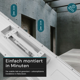 LUXULA LITEQ 100, LED-Panel mit Fernbedienung, 100×25 cm, weiß, 40 W, 4400 lm, UGR<19, Helligkeit und Lichtfarbe einstellbar