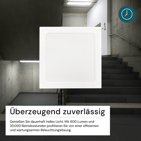 LED Aufbauleuchte in Weiß, 6 W, 230 V, IP44-geschützt, 600 lm, Lichtfarbe einstellbar, 112x26 mm, Deckenleuchte mit Diffusor, Badezimmerlampe