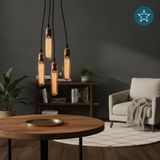 LED Filament Leuchtmittel, Vintage Dekoleuchte, Röhre T30, E27, 2.3W, 65lm, 1800K, dimmbar