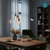 LED Filament Leuchtmittel, LINE, Amber, Bulb A60, E27, 2W, 65lm, 1800K, dimmbar