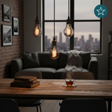 LED Filament Leuchtmittel, SPIRAL, Bulb A60, E27, 4W, 40lm, 1800K, dimmbar