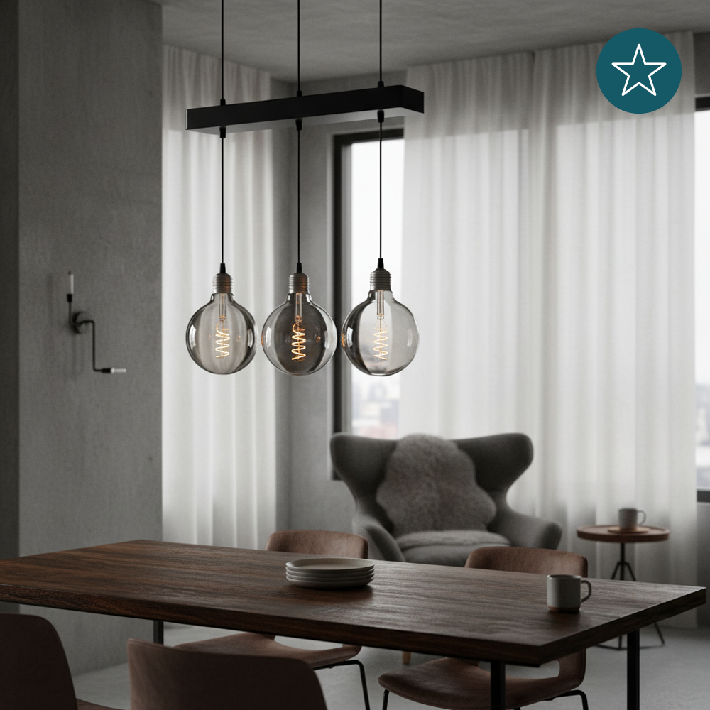 LED Filament Leuchtmittel, SPIRAL, Globe G95, E27, 4W, 40lm, 1800K, dimmbar