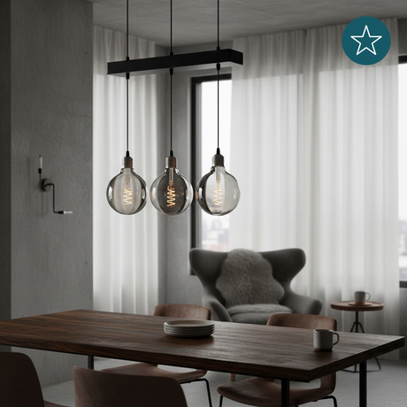 LED Filament Leuchtmittel, SPIRAL, Globe G95, E27, 4W, 40lm, 1800K, dimmbar