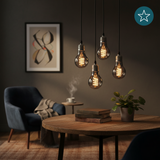 LED Filament Leuchtmittel, SPIRAL, Bulb A60, E27, 4W, 40lm, 1800K, dimmbar