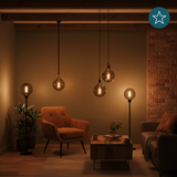 LED Filament Leuchtmittel, SPIRAL, Globe G95, E27, 4W, 40lm, 1800K, dimmbar