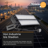 Profi Stadion Fluter, 200 W, 5000 K (neutralweiß), 26000 lm, IP66, Meanwell Driver, LUMILEDS LED