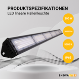 LED-HighBay, linear, 300 W, 36000 lm, 5000 K (neutralweiß), IP65, TÜV-geprüft, ENEC-Zertifizierung