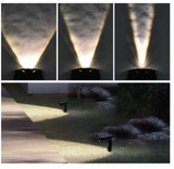 Solar Gartenstrahler, mit verstellbarem Lichtwinkel, 8 Stunden Leuchtdauer, 4000 K (neutralweiß), IP54-Wasserdicht, Gartenspot