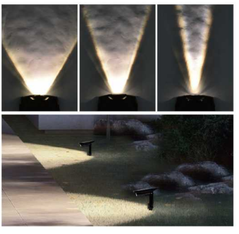 4er-Pack Solar Gartenstrahler, mit verstellbarem Lichtwinkel, 8 Stunden Leuchtdauer, 4000 K (neutralweiß), IP54-Wasserdicht, Gartenspot.