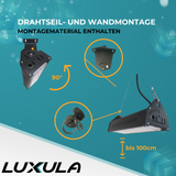 LED-Hallenleuchte, linear, 200 W, 24000 lm, 5000 K (neutralweiß), IP65, EPISTAR LED, schwarz | Lichttechnik24.de.