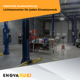 3er-Pack LED-Hallenstrahler, mit Bewegungsmelder, Leistung einstellbar, 100/150/200W, 4000 K (neutralweiß), 17000-34000 lm, IP65, 0-10V dimmbar